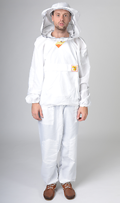 Костюм пчеловода МИКРОФИБРА (белый) р. 52